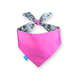 Load image into Gallery viewer, Pink/snake double-sided dog bandana