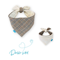 Вижте изображението в галерията, Plaid double-sided bandana on a white background